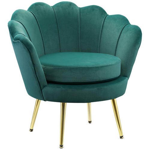 Homcom poltrona vintage - poltrona, di