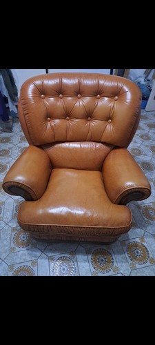 Poltrona pelle vintage - pelle,