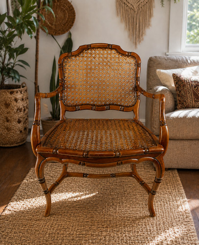 Poltrona francese vintage faux