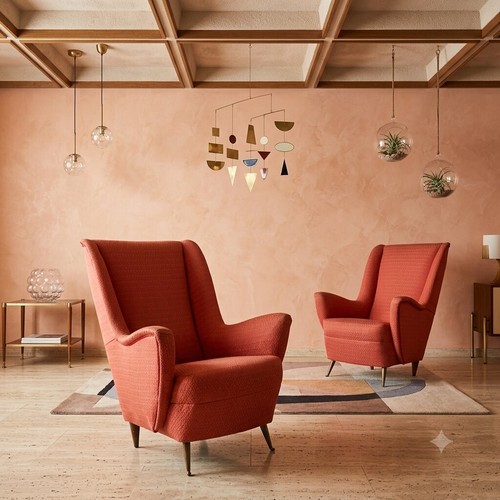 Poltrone vintage tessuto - poltrone,