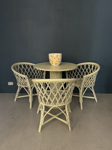Salotto vintage rattan - rattan, mid