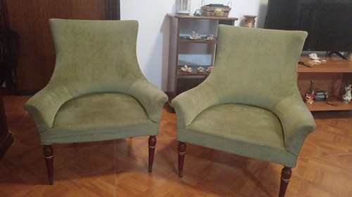 Coppia poltrone velluto - coppia, in