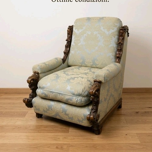 Elegante poltrona vintage - vintage, in