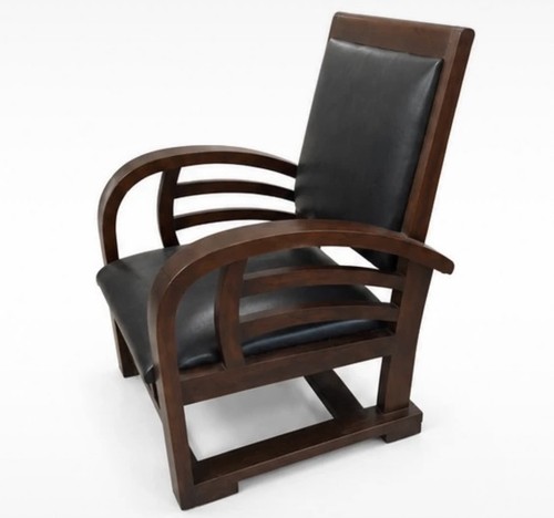 Poltrona art déco legno - art,