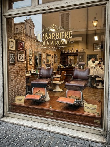 Coppia poltrone barbiere - poltrone,