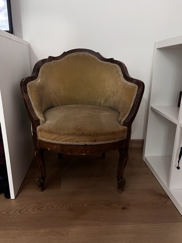 Poltrona legno imbottita - poltrona,