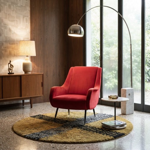 Poltrona vintage velluto - poltrona,