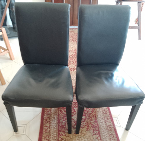 Coppia poltrone sedie pelle - coppia,