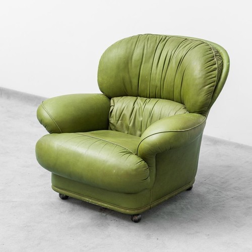 Poltrona con rotelle pelle - poltrona,