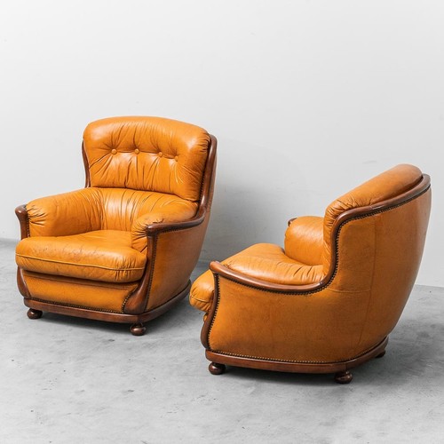 Coppia poltrone pelle e - in,